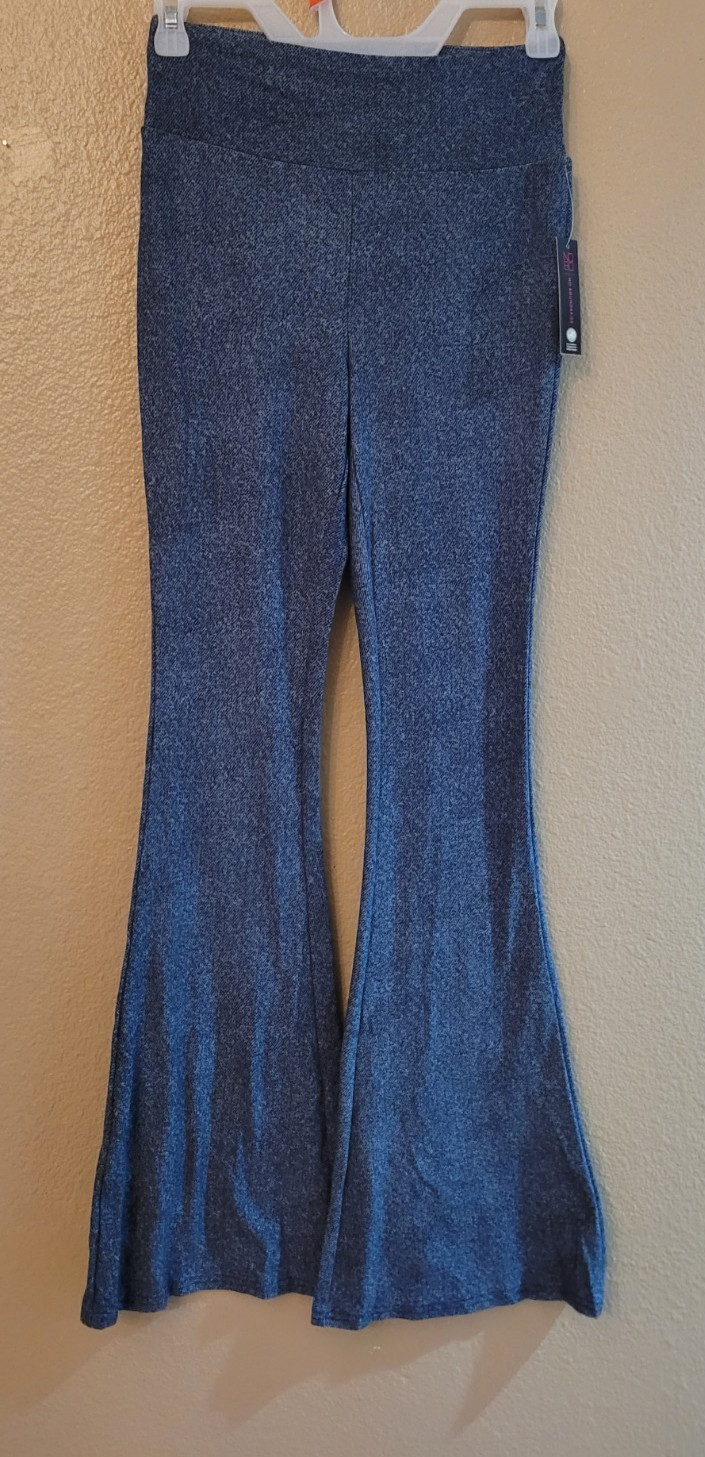 No Boundaries Flare Pants, NOBO knit Flare Pant Multicolor, Small to 3X