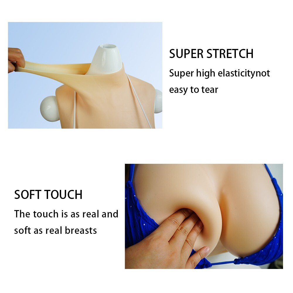 Silicone Crossdresser Breastplates Breast Forms Fake Boobs B-G Cup Drag Queen