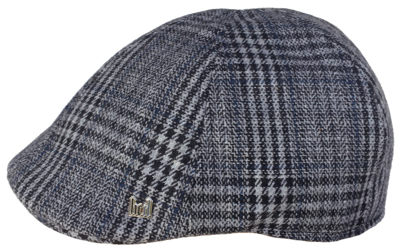 Headchange Econo Plaid Wool Blend 6 Panel Ivy Hat Duck Bill Scally Cap Driver