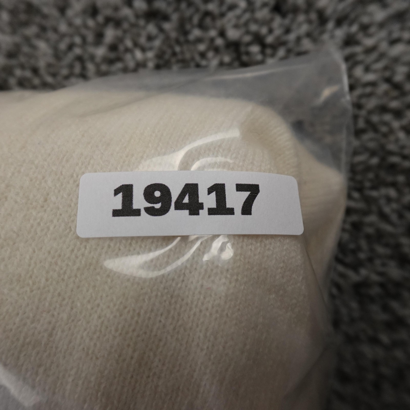 Appleseeds Sweater Womens L White Cashmere Mock Neck Pullover Knit Cozy Soft