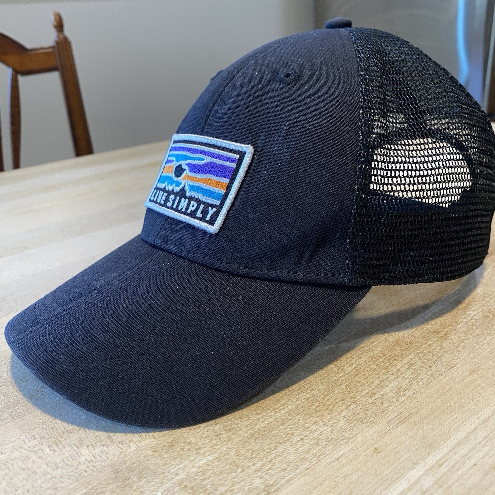 Patagonia Live Simply Sunset Lopro Trucker Hat – Black – 2016