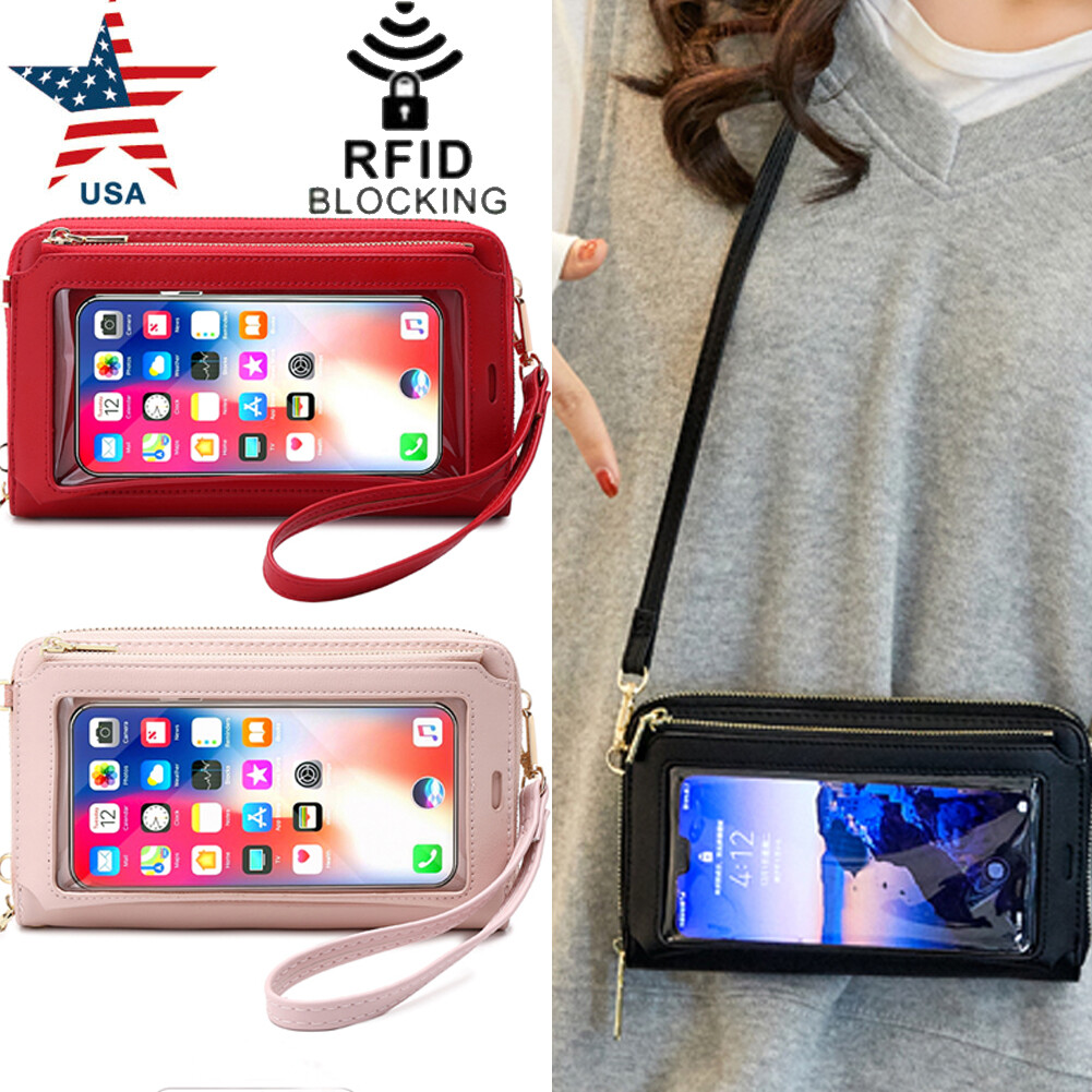 Women’s Wallet Touch Screen Cellphone Crossbody Bag RFID Blocking Purse Handbag