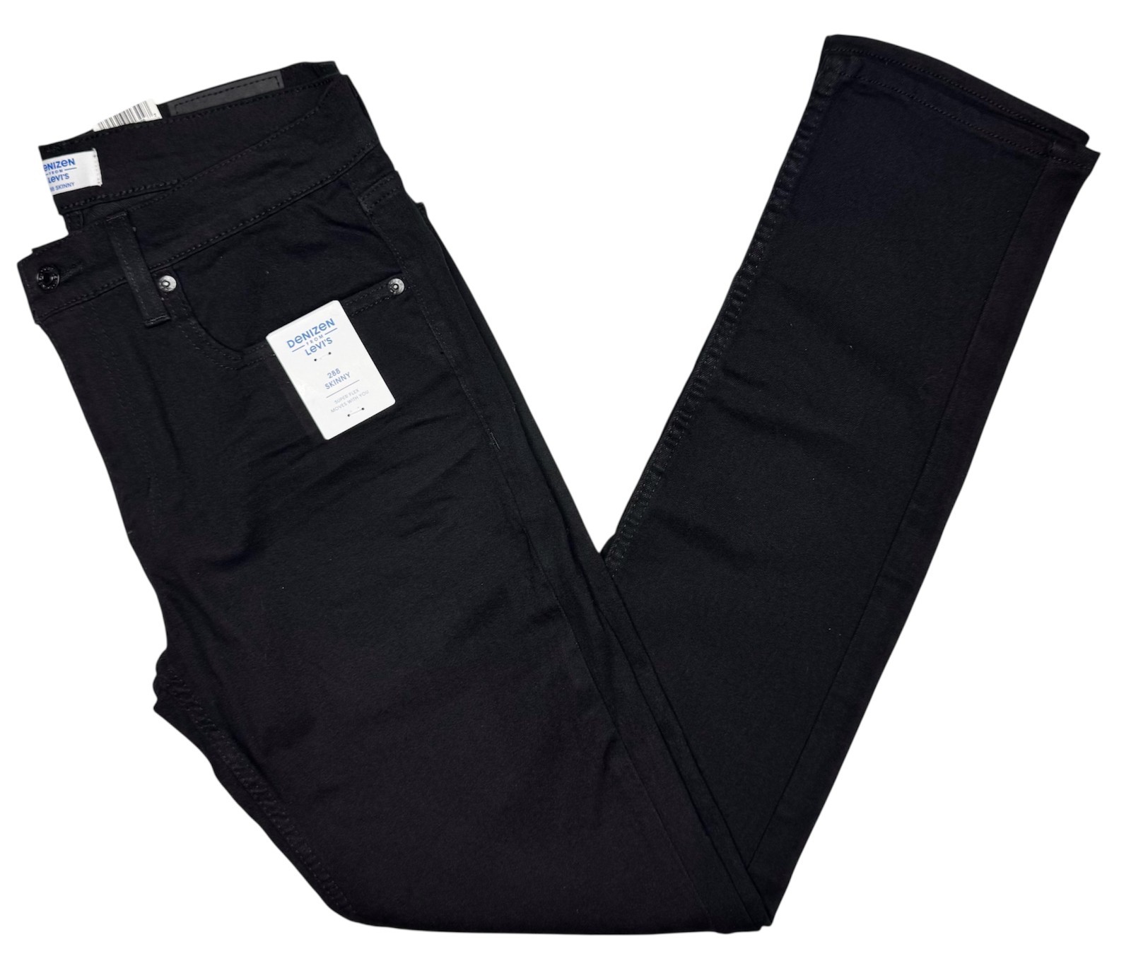 Denizen From Levi’s #11763 NEW Men’s Black Flex Stretch 288 Skinny Jeans
