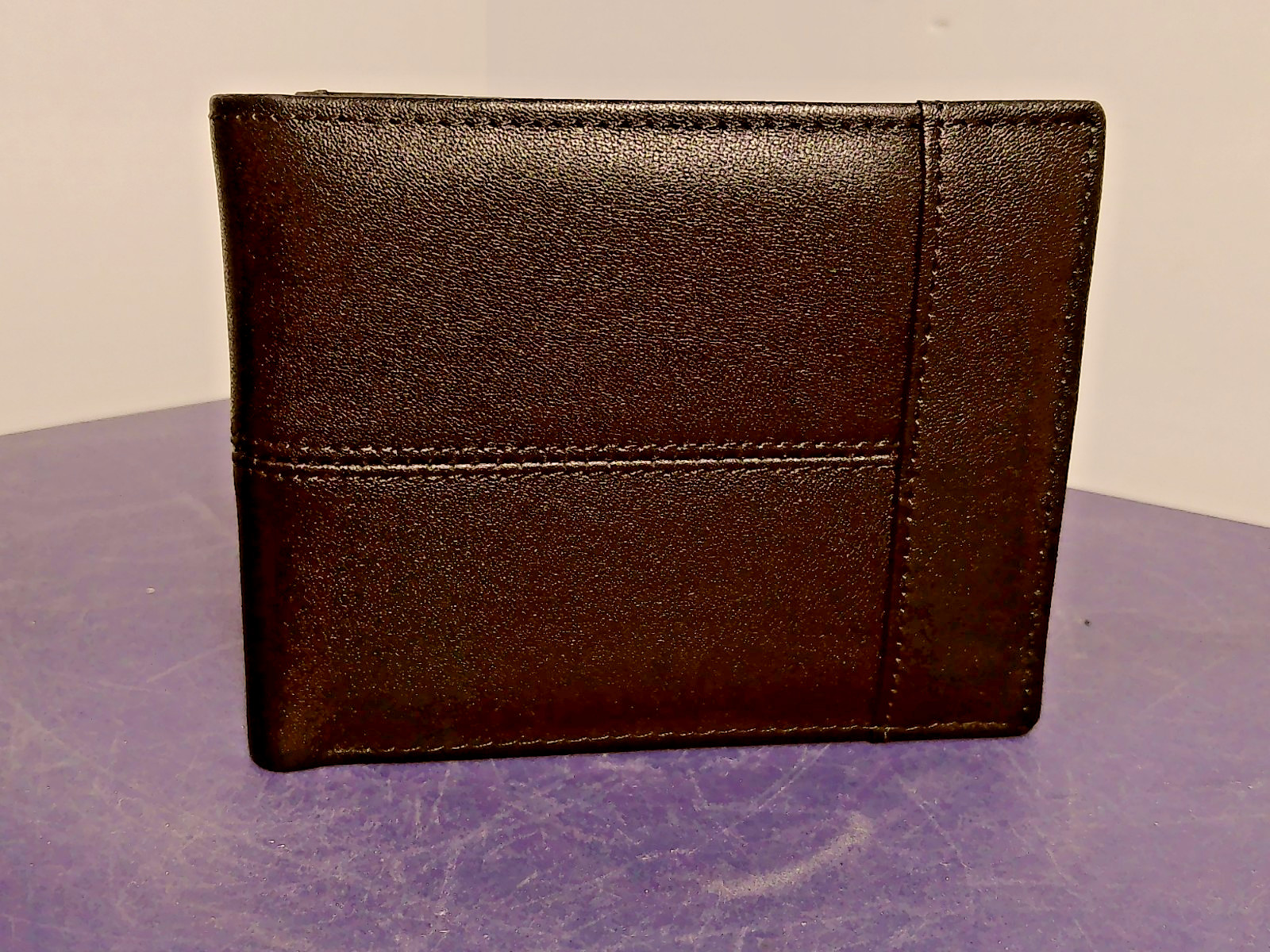 Original Swallow Mall Wallet Genuine Black Leather Bifold Wallet
