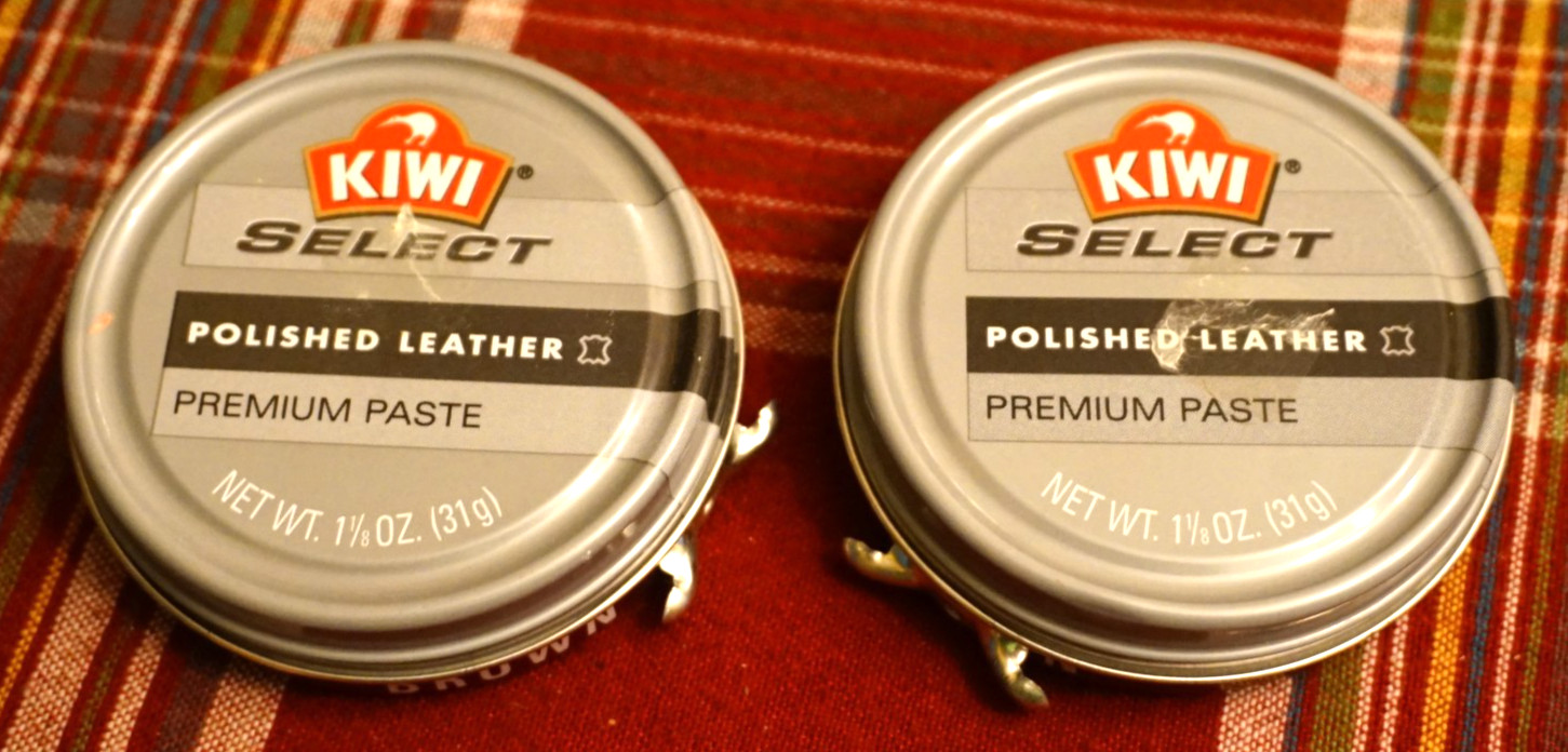 2 Pack Kiwi Select Polished Leather Premium Paste 1⅛oz. Brown