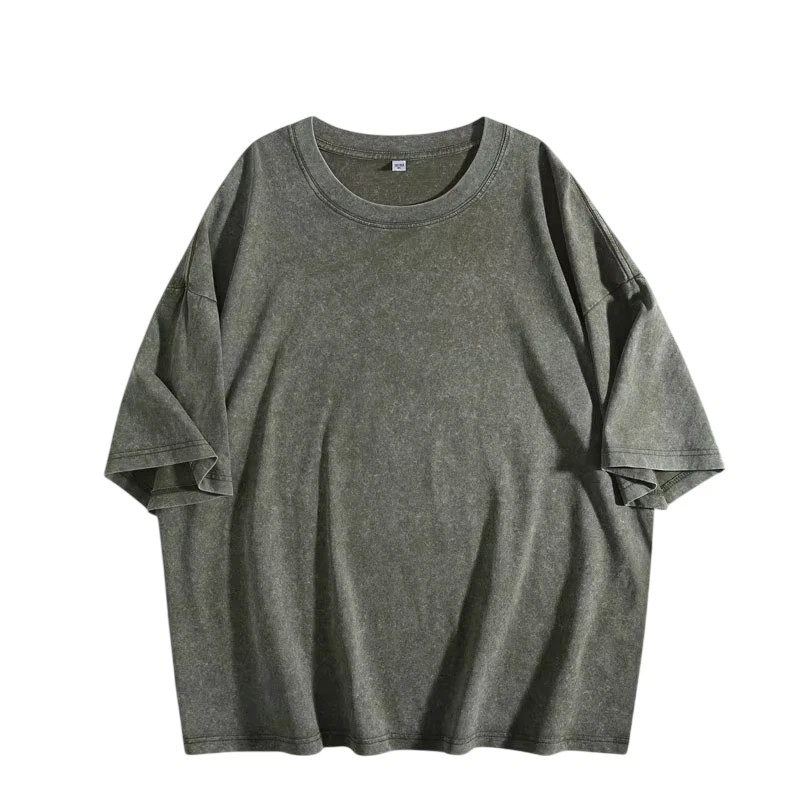 Vintage Washed T Shirt Men Women Oversized Tee 100% Cotton Casual Streetwear