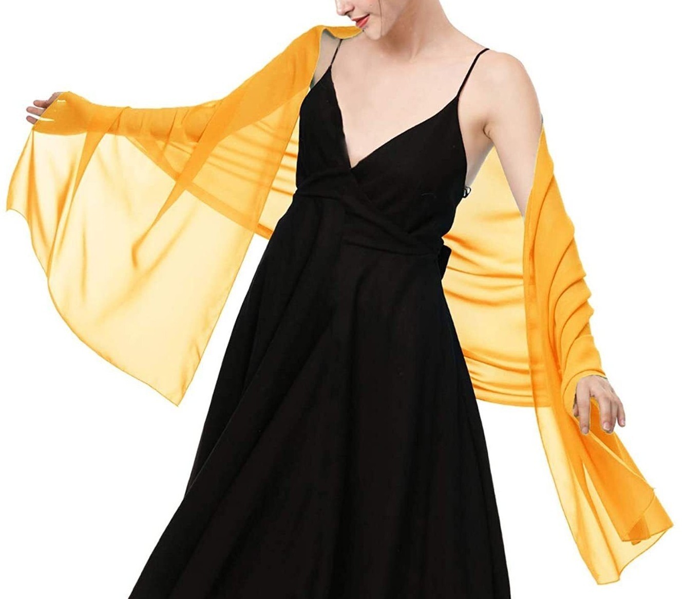 Chiffon Shawls Scarves Wraps for Bridal Wedding Party Evening Dress