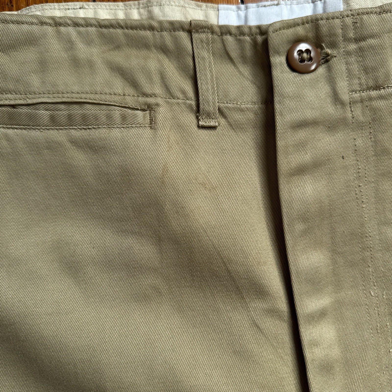 Vintage 50’s US Military Button Fly Khaki Pants Trousers Measured 35×28 Chinos