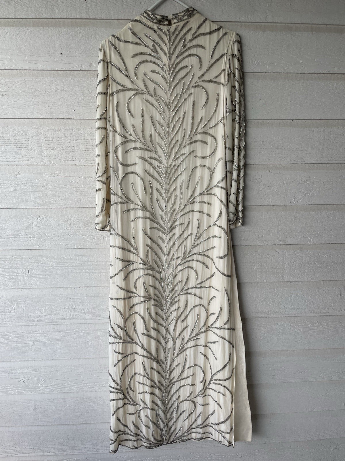 VTG Saz by Suryit Adarsh Gill Beaded Sheath Dress House of Arts Size 12 Sleeves