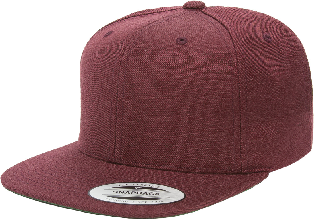 Yupoong Classic Snapback Hat Baseball Cap Plain Blank Snap Back 6089 Adjustable
