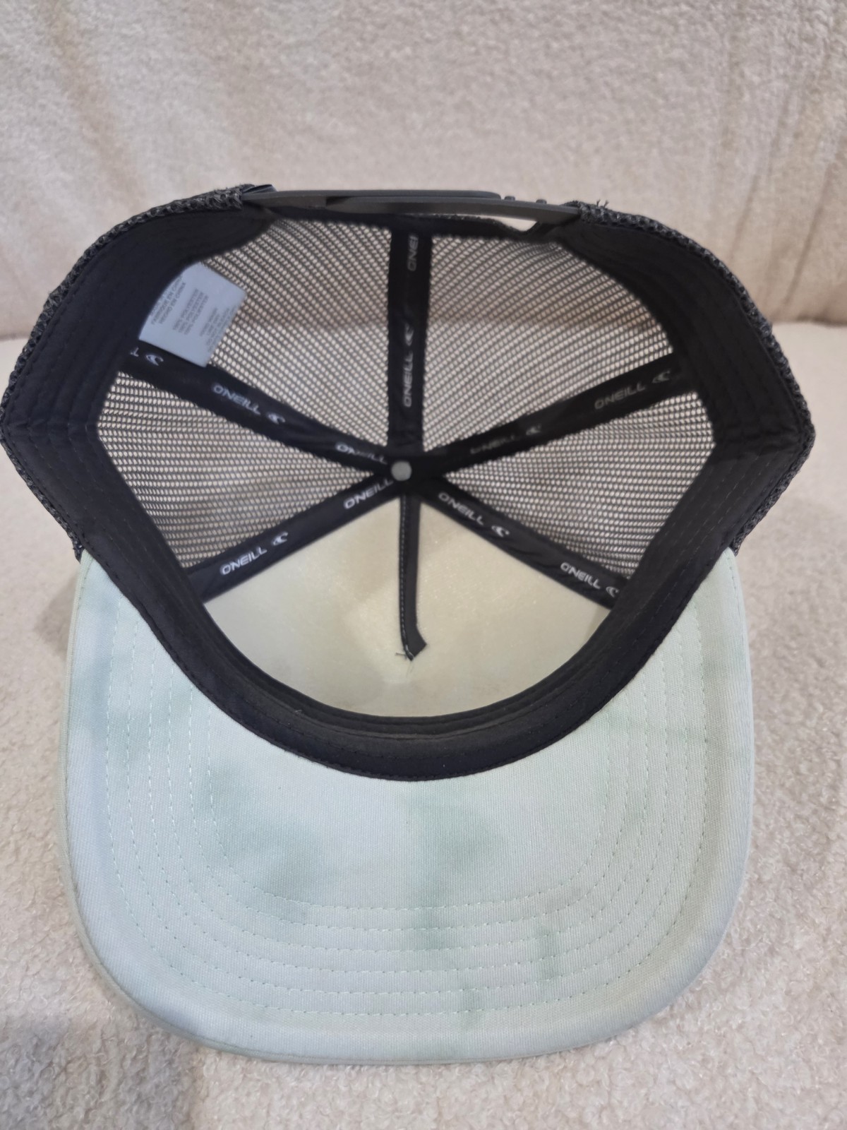 O’Neill Trucker Hat Snapback Cap Mint Green Gray Mesh Surf Beach One Size