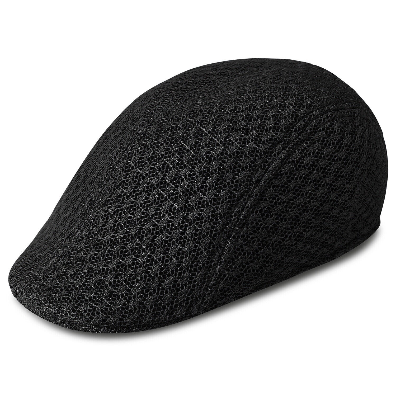 Summer Mesh Plain Newsboy Gatsby Cap Ivy Hat Golf Driver Mens Flat Cabbie Hats
