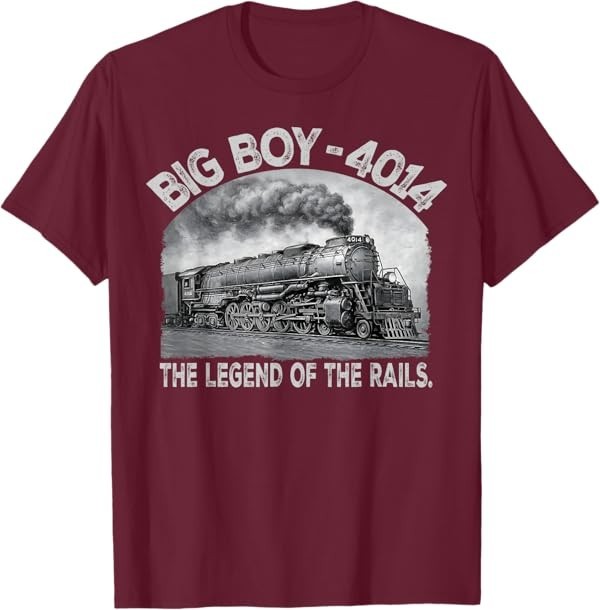Big Boy 4014 Steam Engine Locomotive Train Vintage Railroad T-Shirt