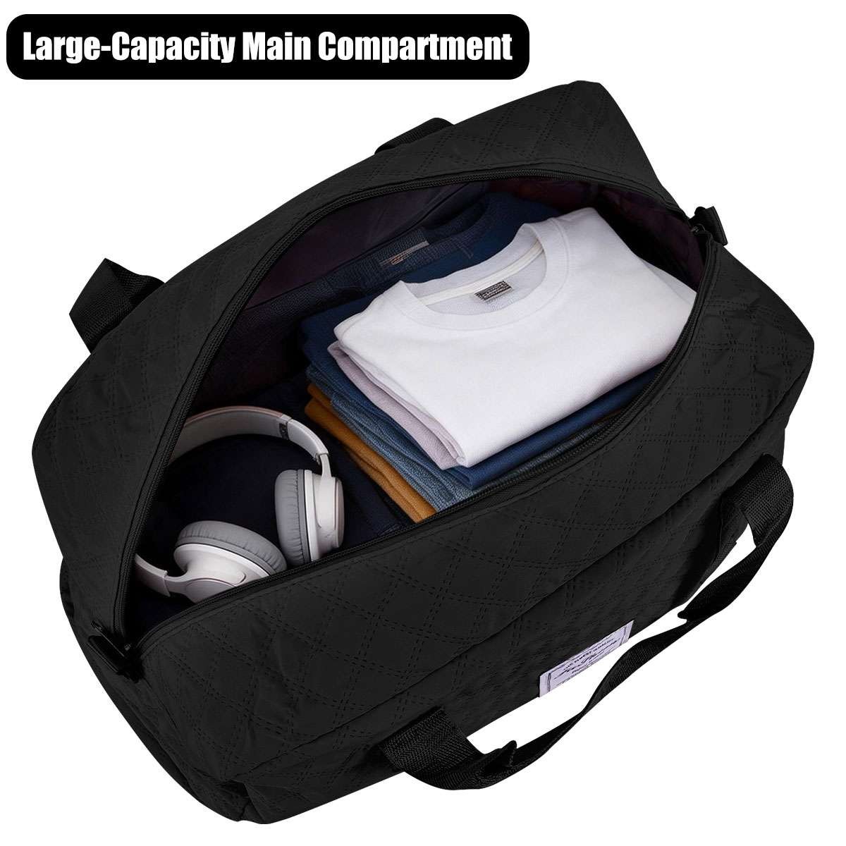 Travel Tote Bag for Women, Weekender Carry-on Tote, Large Duffel Bag Gym Bag US