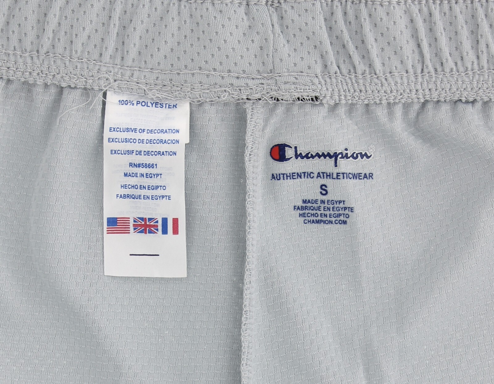Champion Men’s Basketball Workout Gym Shorts, 7.5″ Inseam, Active Mesh Striped