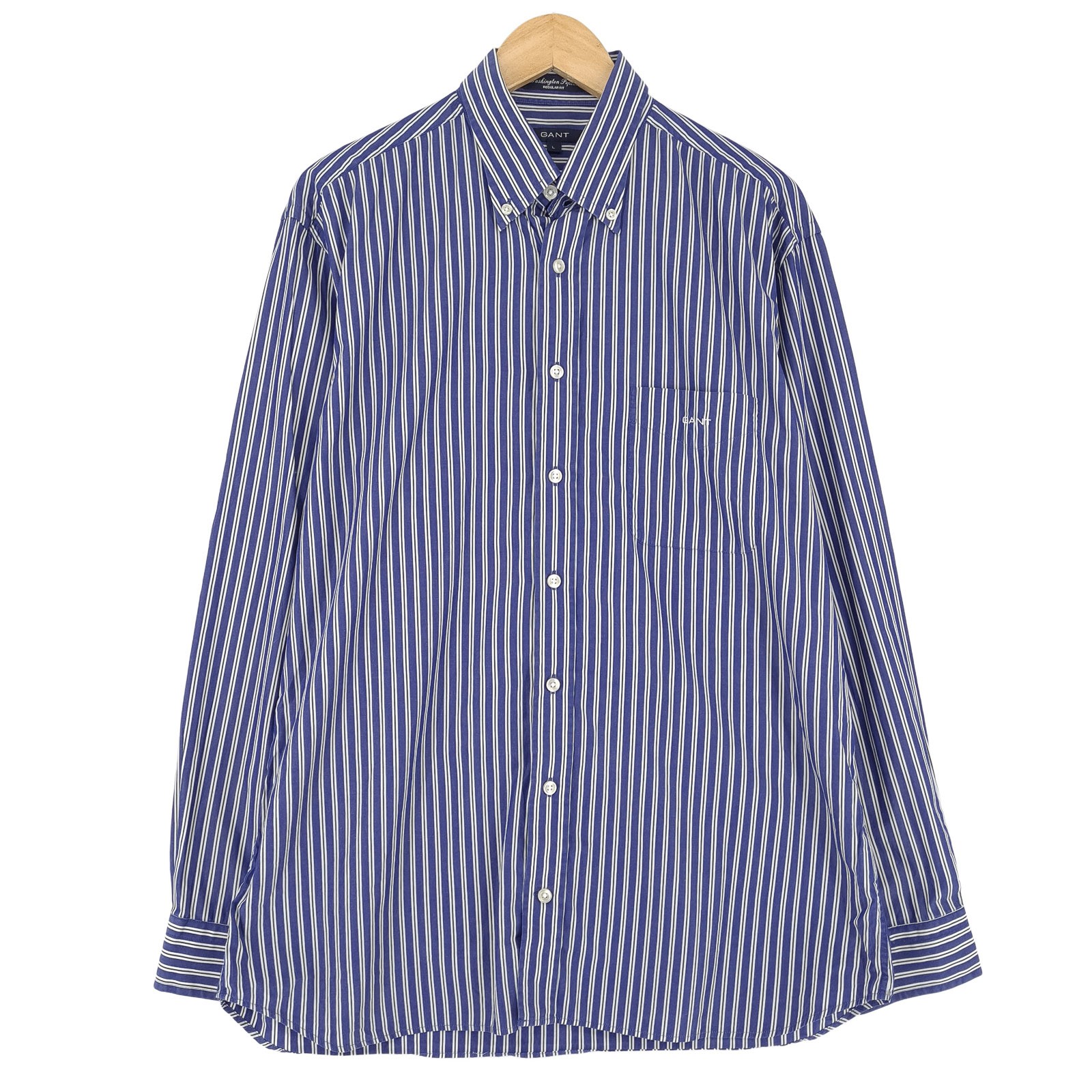 Gant Mens Shirt Striped Cotton Button Up Casual Everyday Classic Ta1 Size L