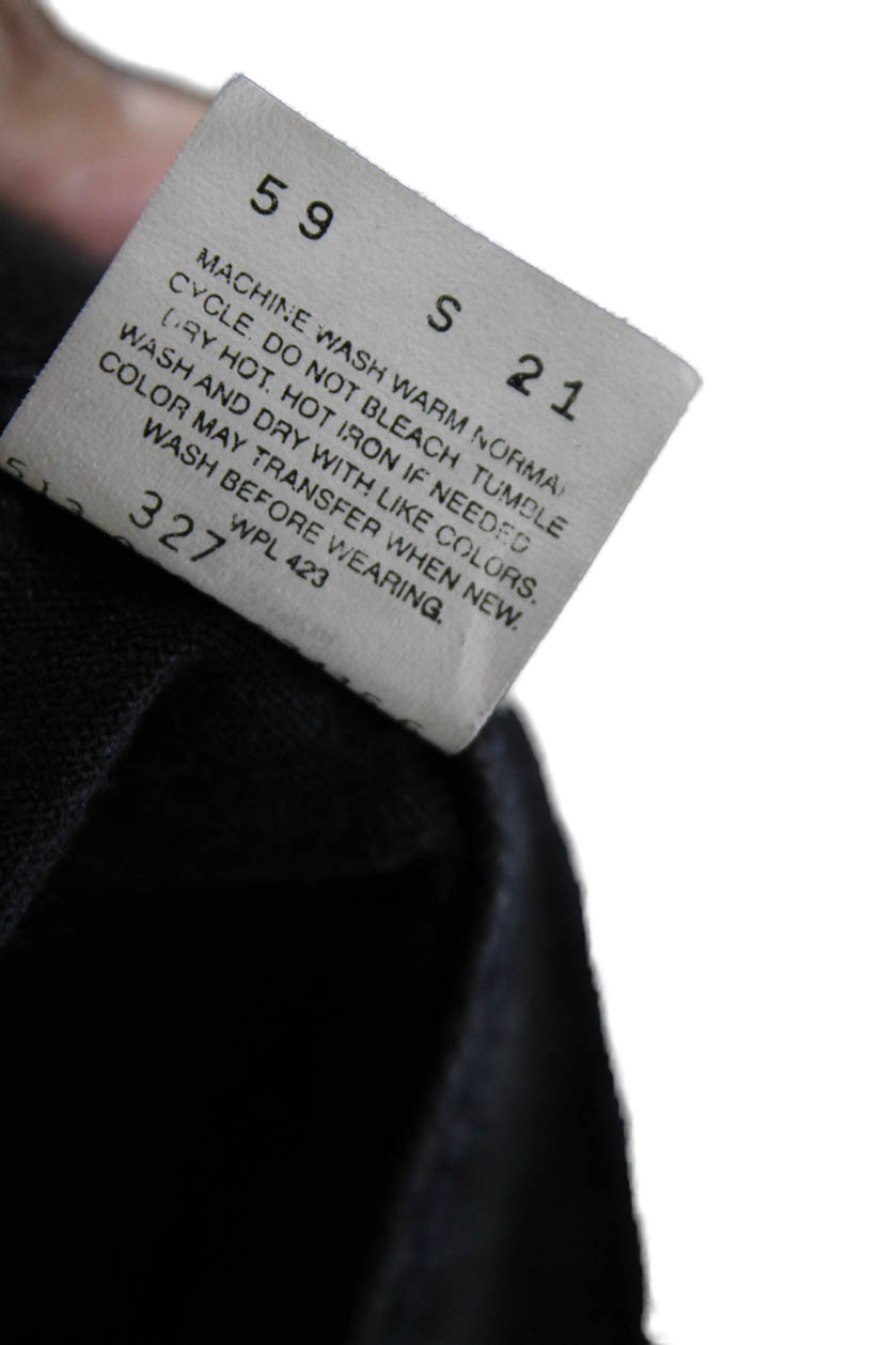 Levis Mens Cropped Tapered Jeans Black Button 29in Inseam Size 34