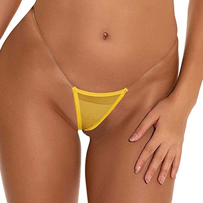 5 Pack Lot Sexy Womens See Through Sheer Panties Thongs G string Underwear Brief