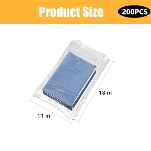 200-Pack Shoe Shrink Wrap Bags – 11×18 Inches Sneaker Heat Shoe Bag-200pcs