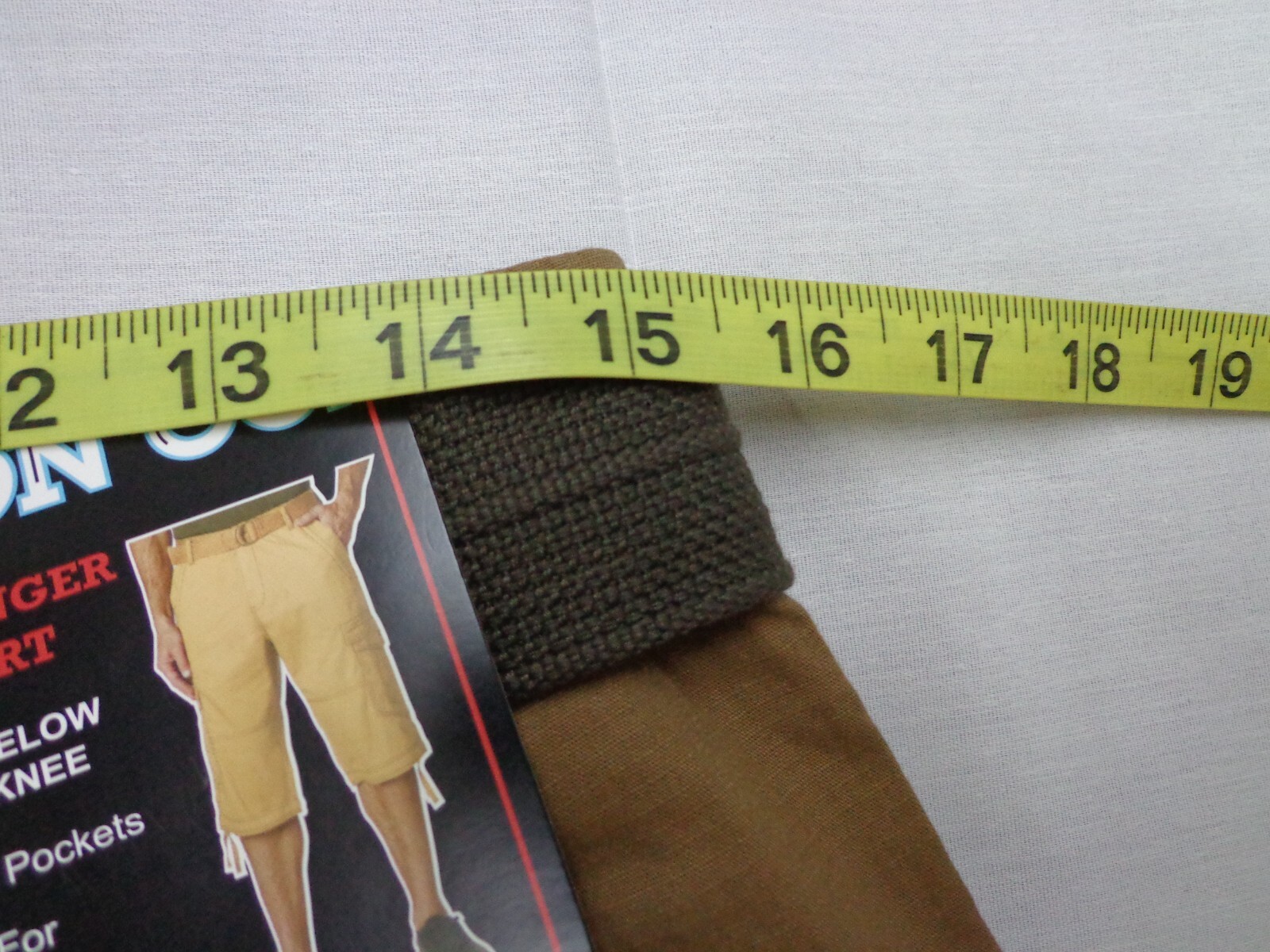 IRON CO. ‘Messenger’ Cargo Belted Below Knee Shorts Vintage Tobacco Size 30 NEW