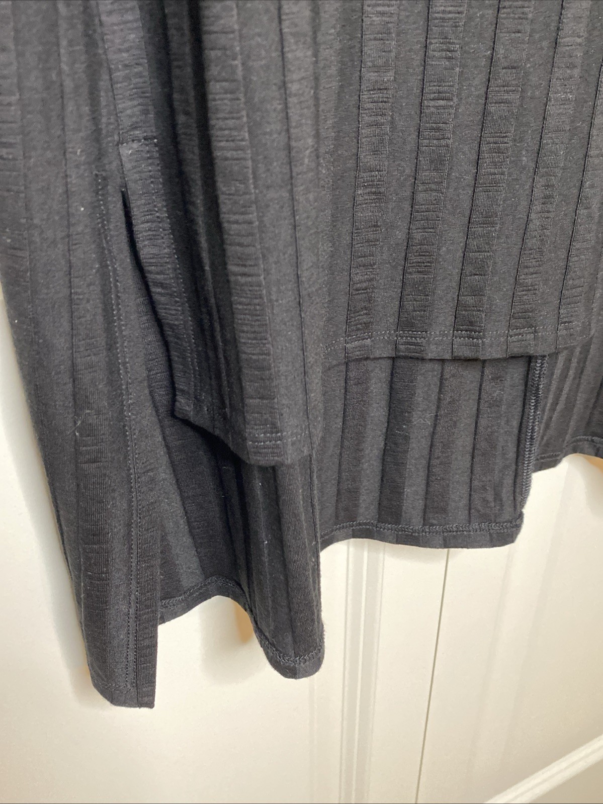 Eileen Fisher Black T Shirt Shift Dress Minimalist Style Size S/P