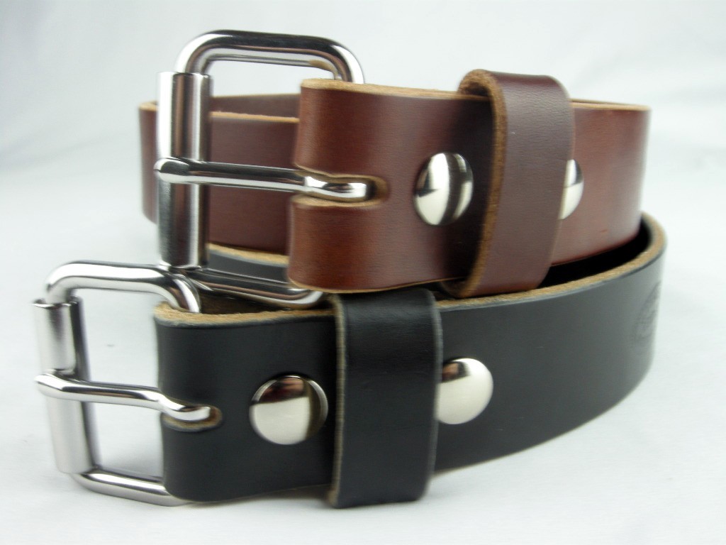 1 1/2″ Heavy Duty LEATHER WORK BELT_AMISH HANDMADE_CCW GUN HOLSTER BELTS