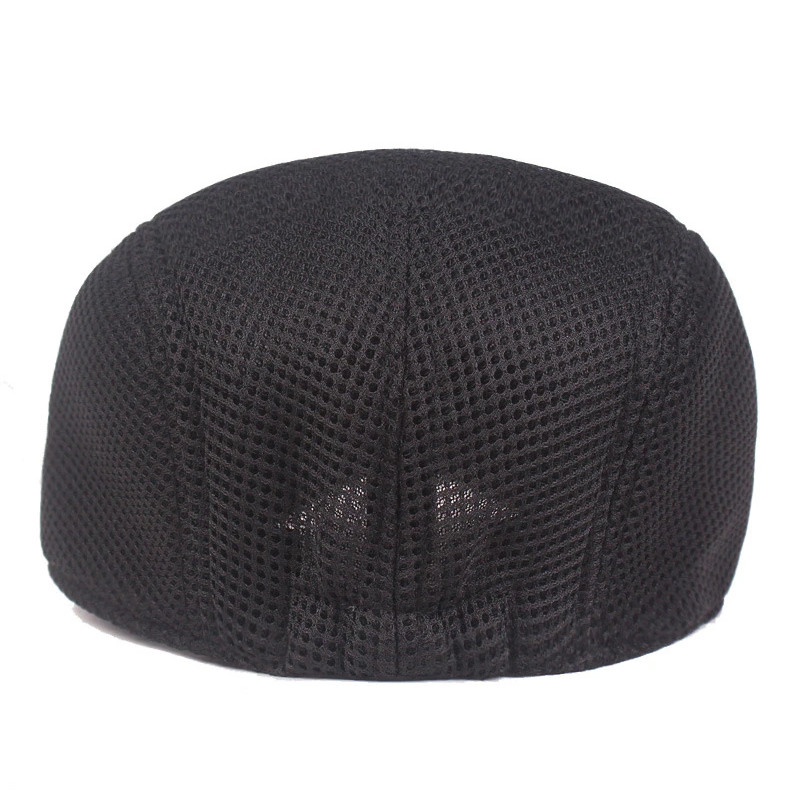 Summer Mesh Plain Newsboy Gatsby Cap Ivy Hat Golf Driver Mens Flat Cabbie Hats