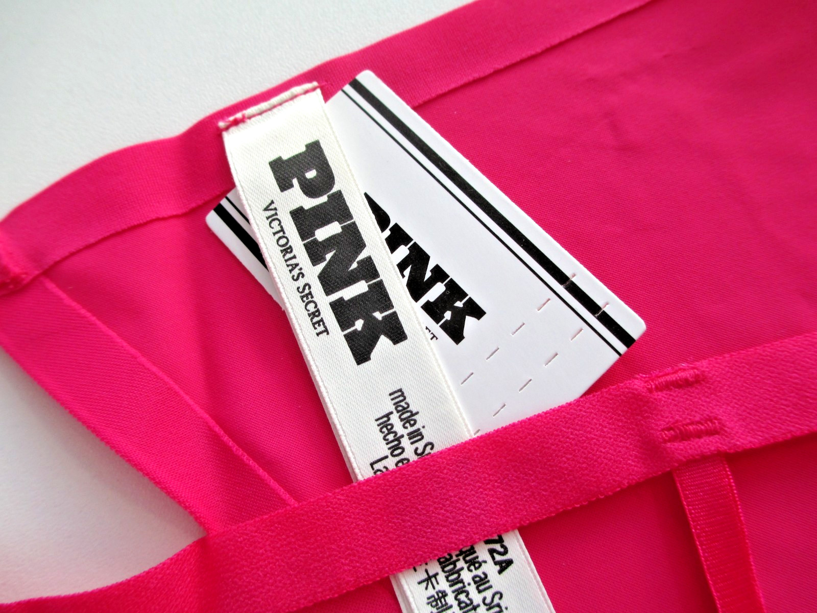 VICTORIA’S SECRET PINK No Show V-String Thong Panty M L XL Pink NWT VS