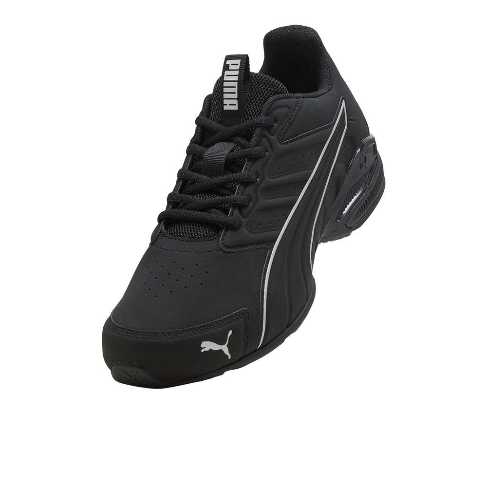 PUMA Electro Synthetic Leather Lace Up Mens Black Sneakers Casual Shoes 3130920