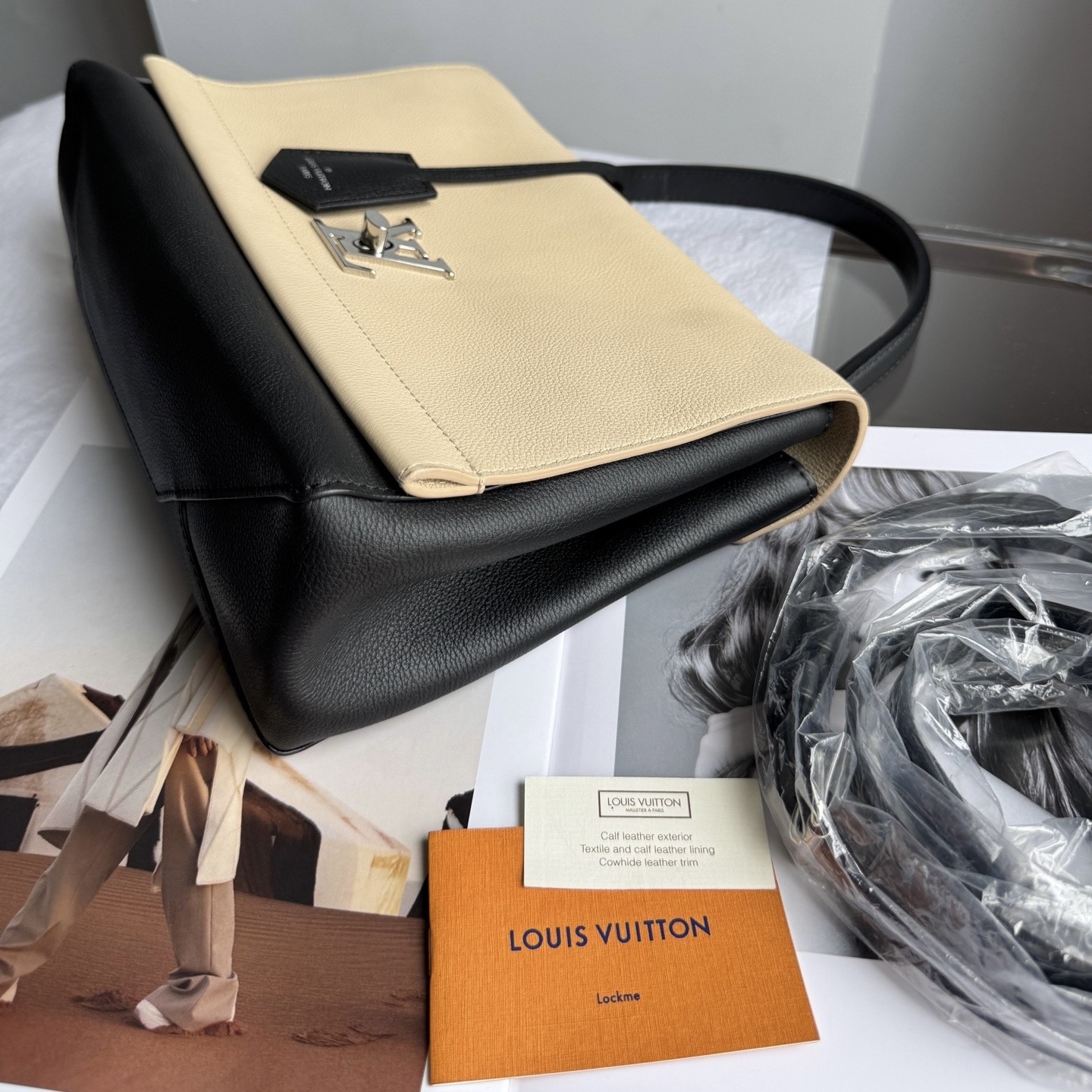 Louis Vuitton Pre-Owned Authentic Satchel Colorblock Silver