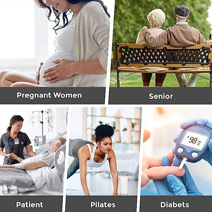 3 Pairs Non Slip Diabetic Crew Socks Circulatory Health Cotton Loose Fit Top