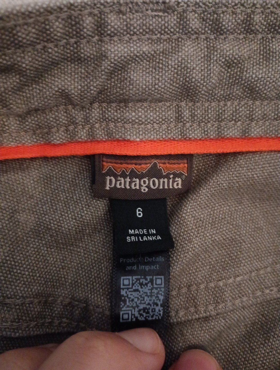 Patagonia All Seasons Hemp Canvas Double Knee Pants Women 6 Tan Hemp Blend