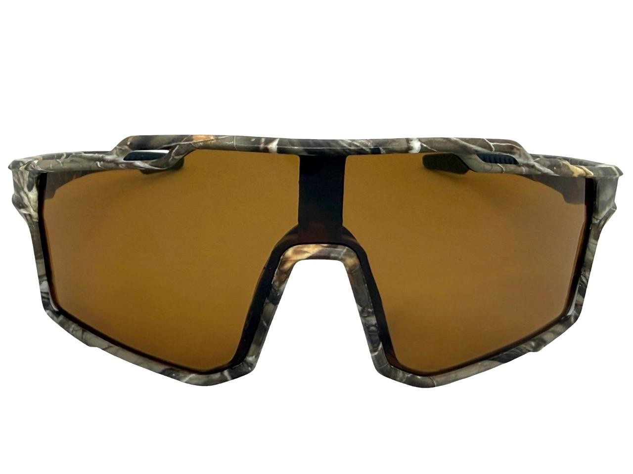 Sporty Military Tactical Fishing Hunting Wrap SUN GLASSES Large Camouflage Frame
