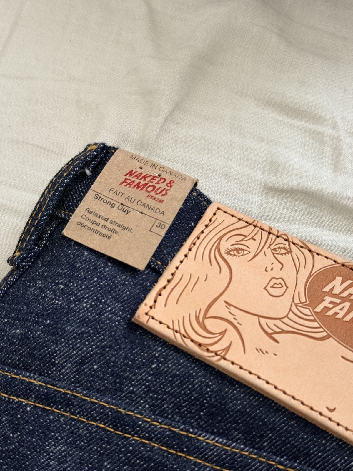 Naked & Famous Denim Strong Guy in Brawler Selvedge