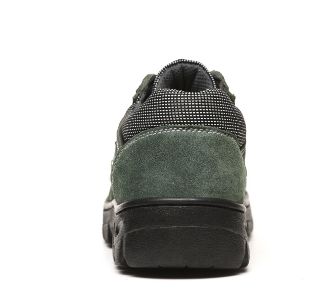 Mens Green Work Boots Breathable Safety Shoes Steel Toe Cap Slip Resistant Size