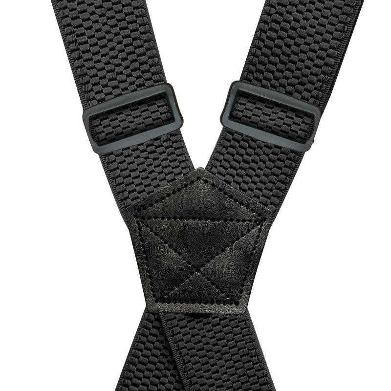 Heavy Duty Suspenders for Men Work Biker Outdoor 3.8cm Wide X-Back with4