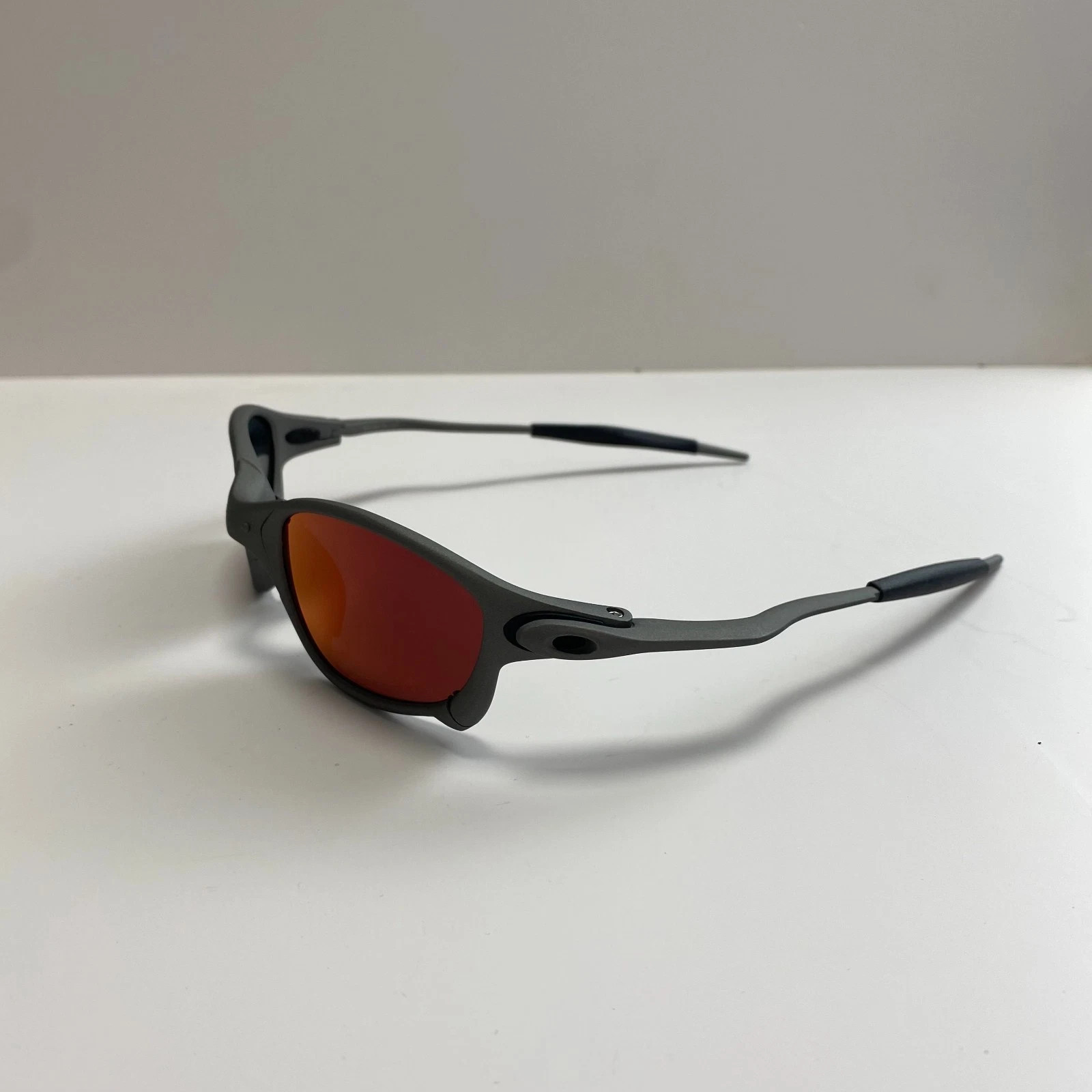 Vintage Oakley Penny & Juliet X-Metal Sunglasses Gray/Ruby