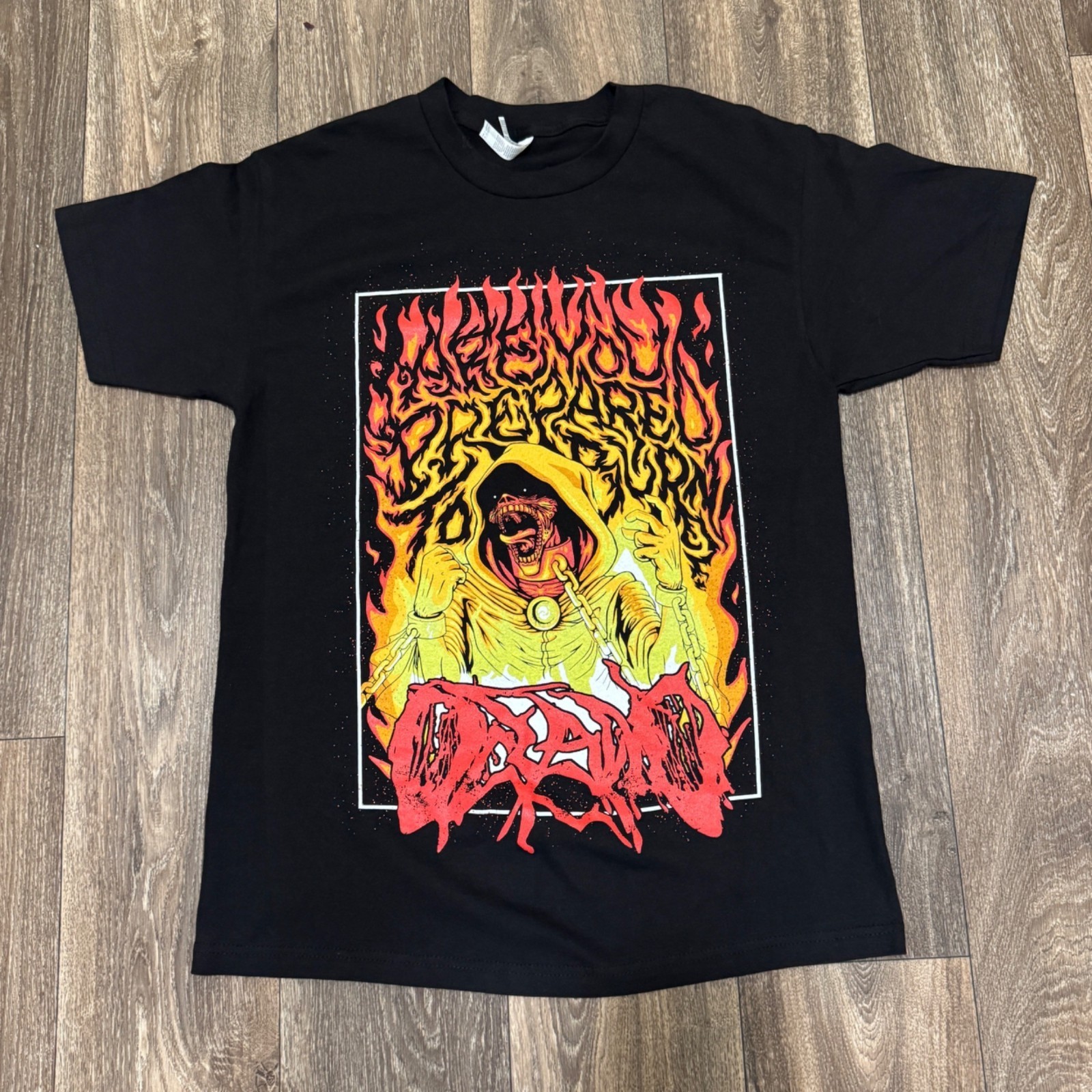 Oceano Band Are You Prepared to Burn Shirt Men’s M Black Deathcore Metalcore