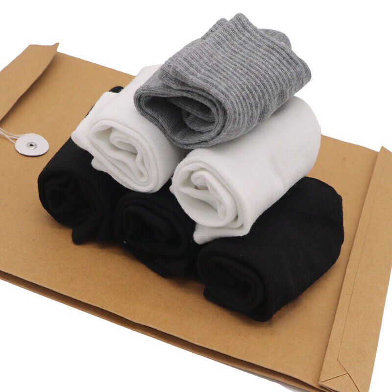 Lot 1-12 Pairs Mens Womens Ankle Socks Sport Cotton Crew Socks Low Cut Invisible