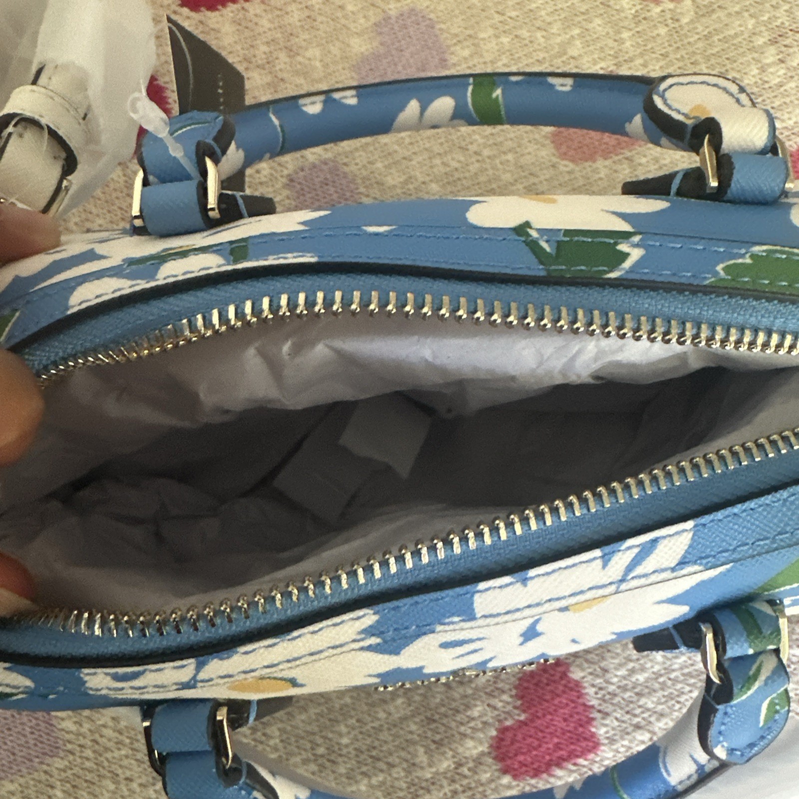 Kate Spade Madison Tide Pool Charming Daisy Small Duffle