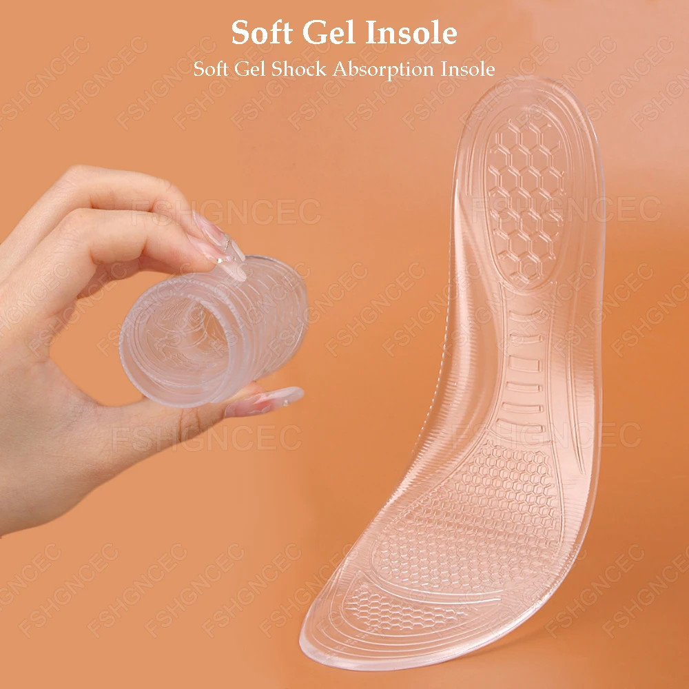 Silicone Orthopedic Insoles for Flat Feet Arch Support Inserts Shoes Pads for Ma