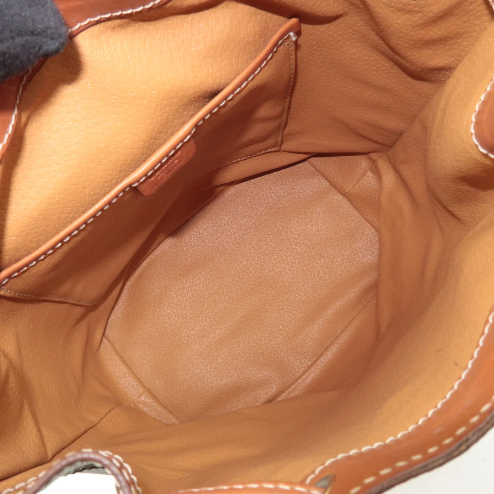 CELINE Macadam PVC Leather Backpack Brown Gold HDW Authentic
