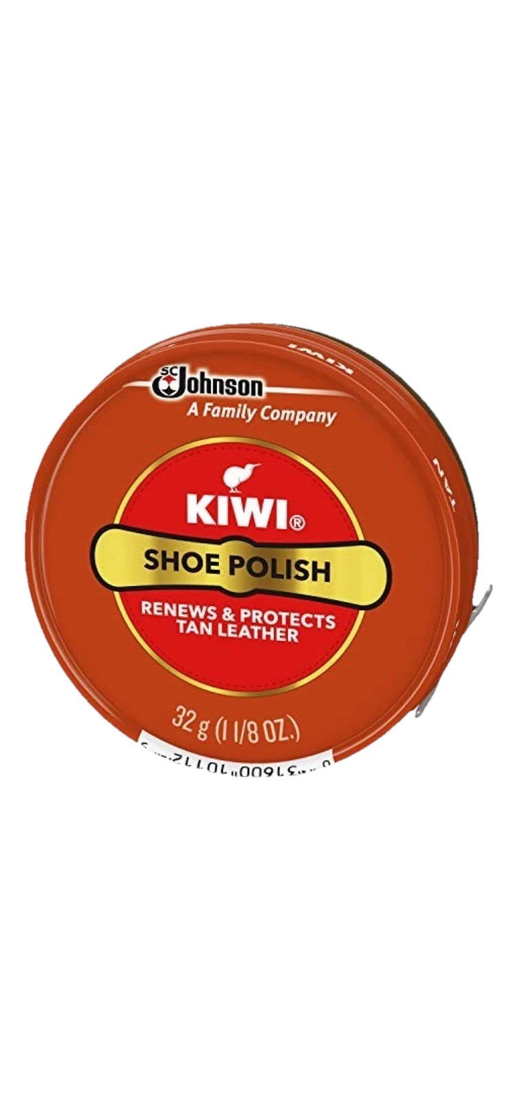KIWI Tan Shoe Polish Paste 32g 1.125oz Leather Shine Wax Tin New