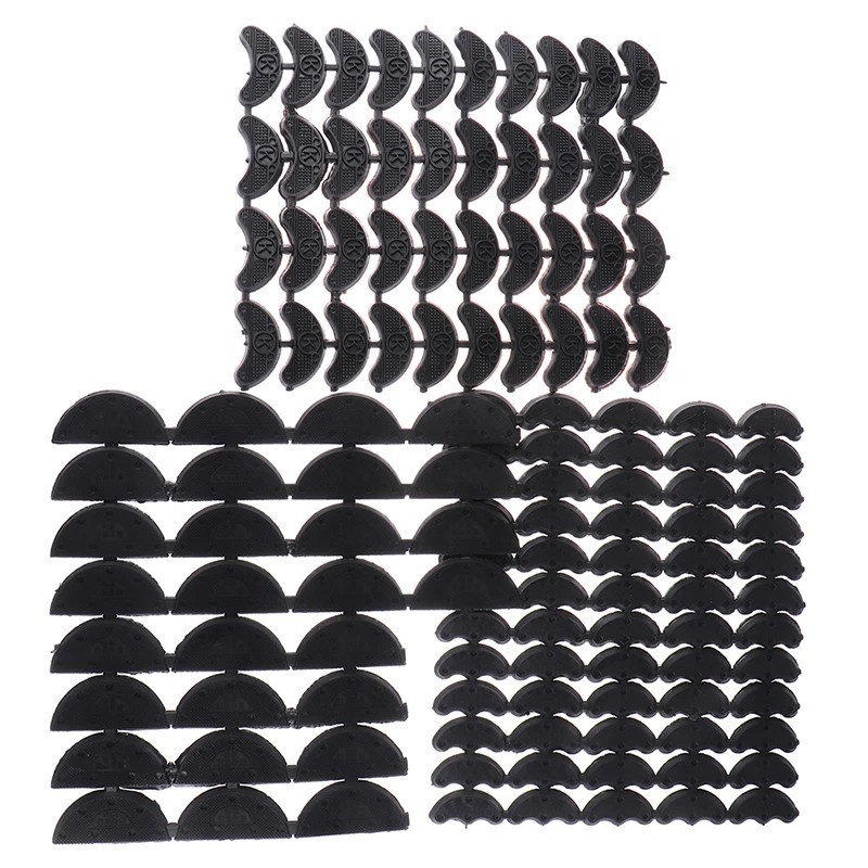 40PCS 20-Pair Rubber Heel Savers Toe Plates Taps DIY Shoe Repair Pads9887