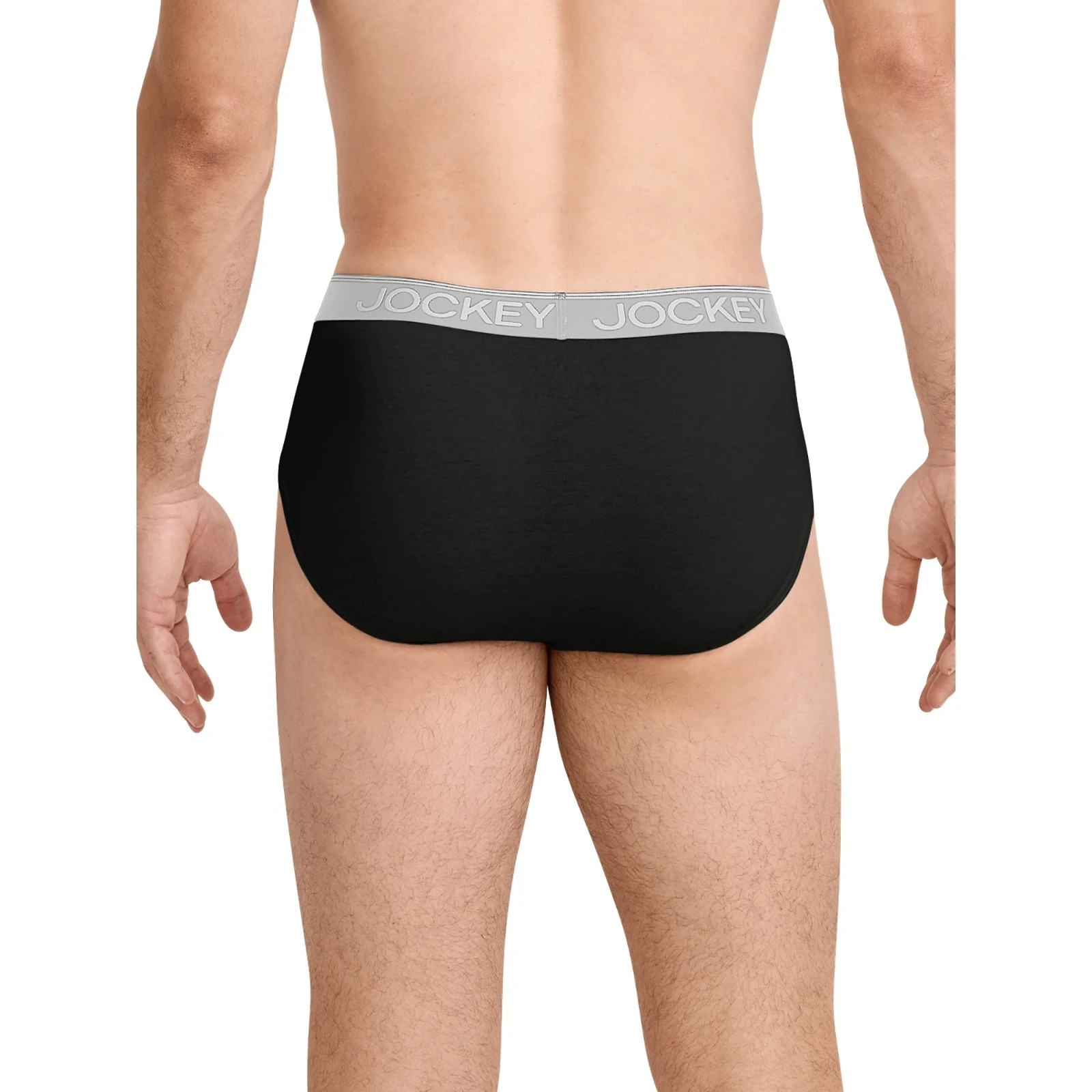 Men’s Jockey Underwear 4-pack Cotton Blend Briefs/Black