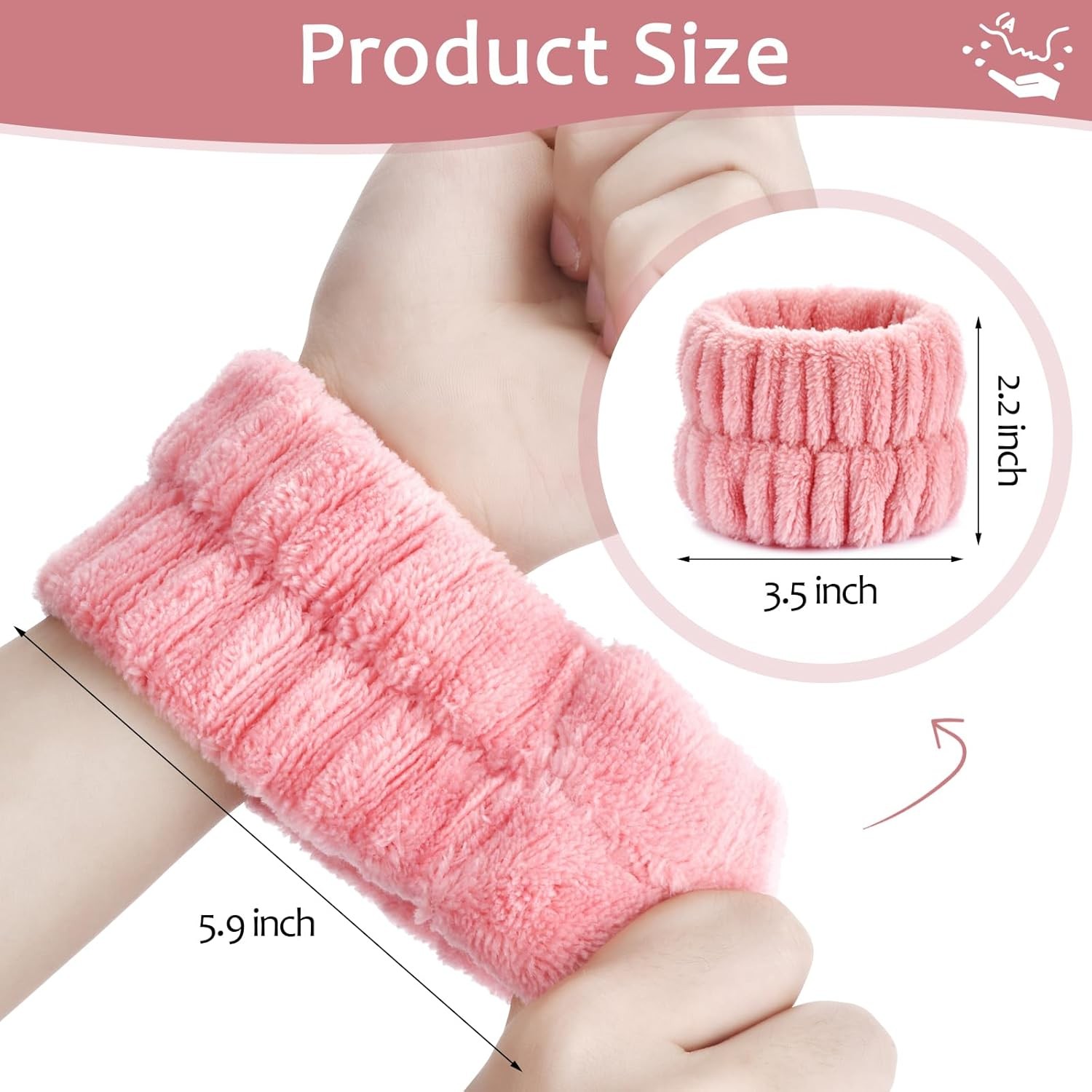 1pcs Random Wrist Bands for Washing Face, Absorbent Face Wash Wristbands
