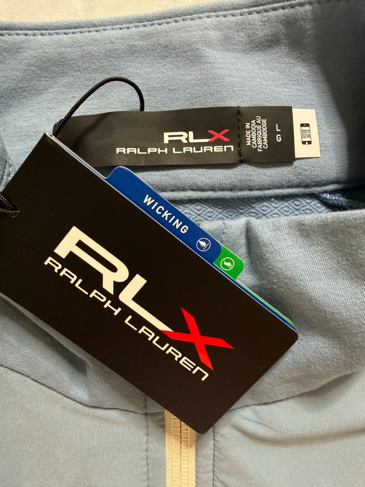 NWT WOMEN’S RLX RALPH LAUREN OW VEST – SIZE: LARGE – BLUE / GREEN MULT (A4.8)