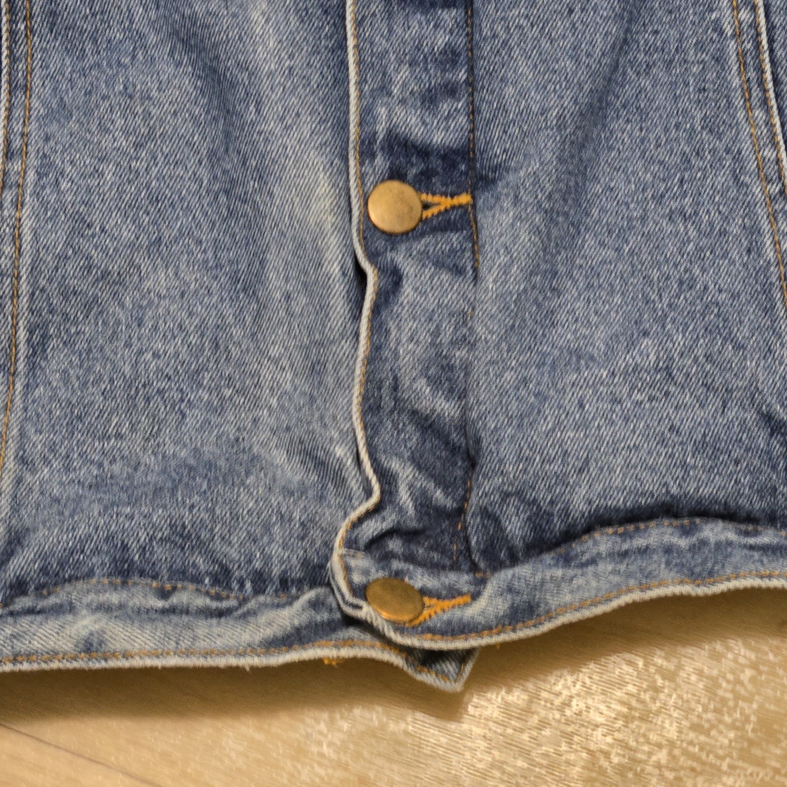 Men’s 7XL Denim Trucker Jean Jacket Blue by Kingsize, Big & Tall