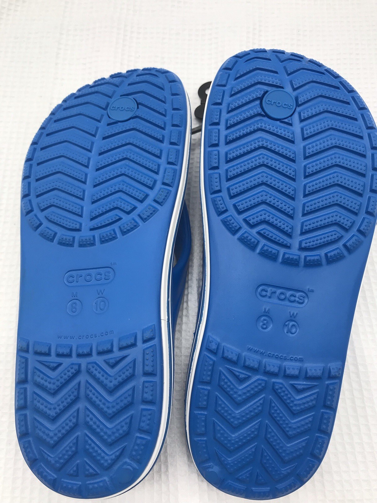 Crocs Bayaband Flip Flops Sandals Sz Mens 8 Womens 10 Robin Blue Lightweight