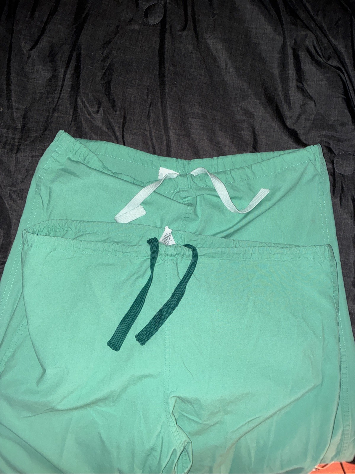 Lot of 2 Medline M500 NT JM-CM Scrub Pants Medium Green Unisex Straight Leg